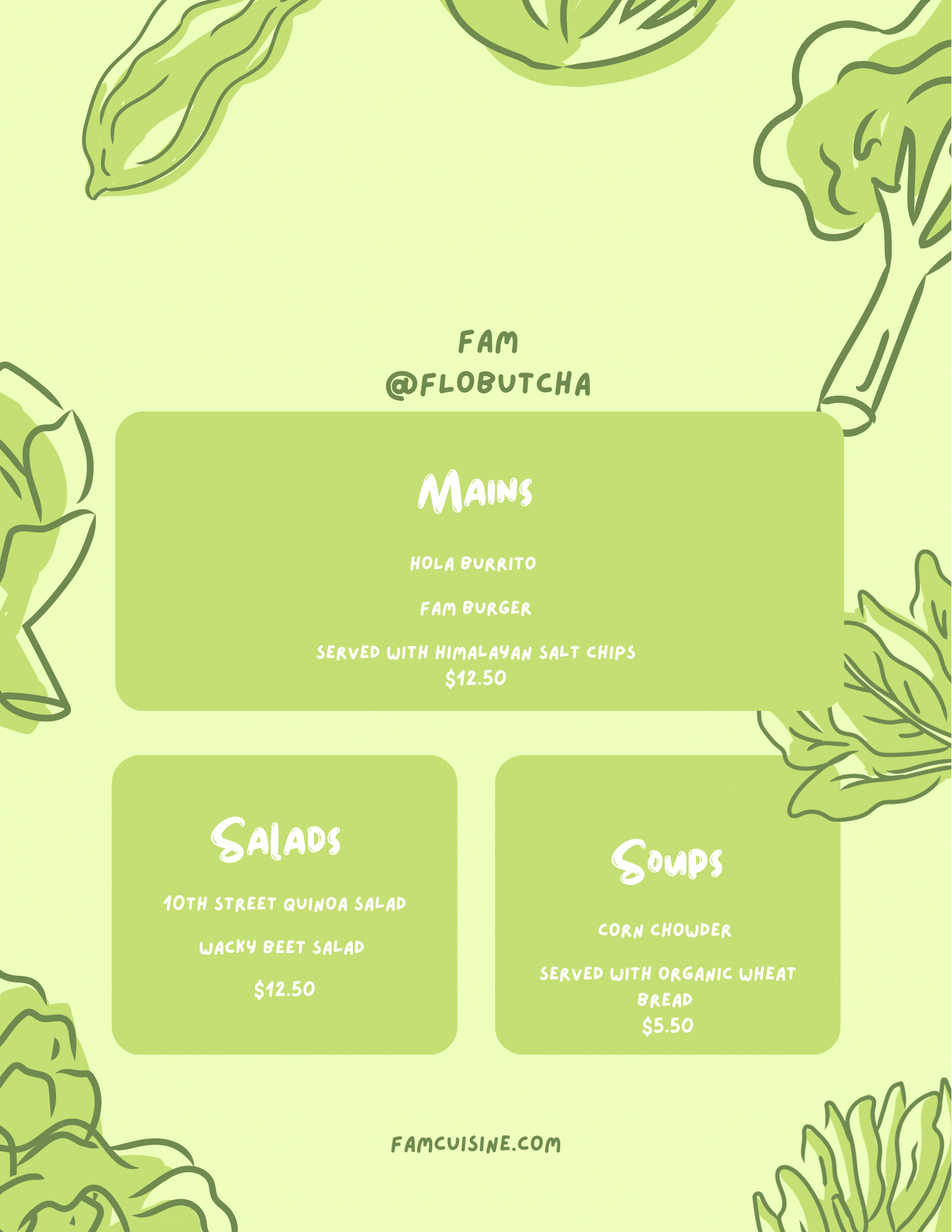 Fam Menu 4/7