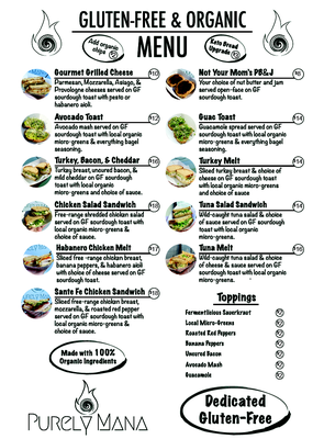 Purely Mana Menu New